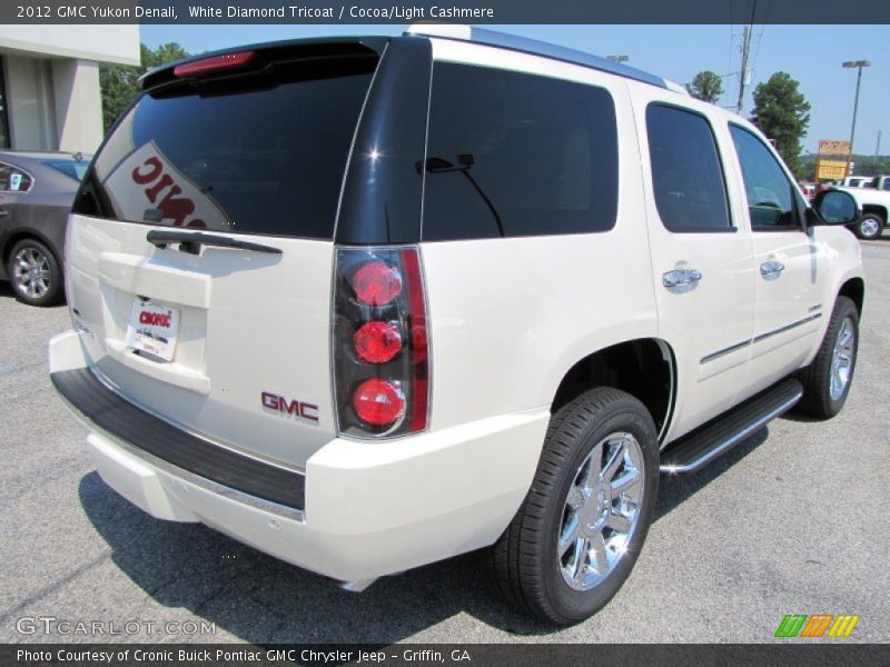 White Diamond Tricoat / Cocoa/Light Cashmere 2012 GMC Yukon Denali