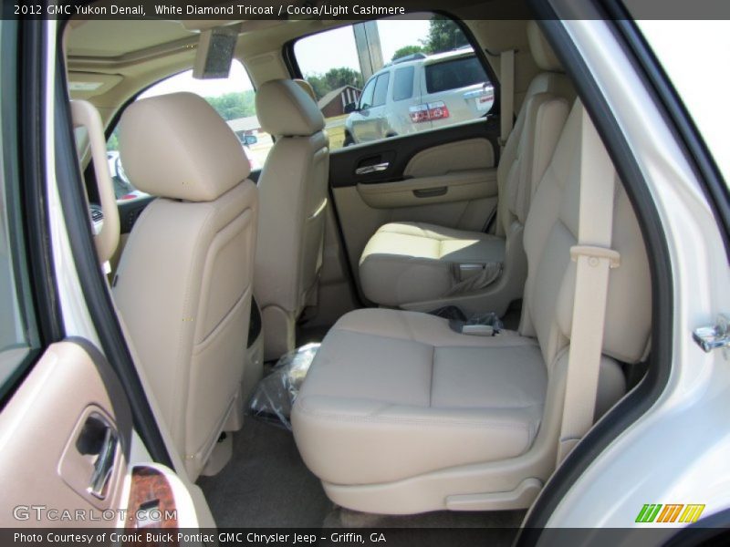 White Diamond Tricoat / Cocoa/Light Cashmere 2012 GMC Yukon Denali