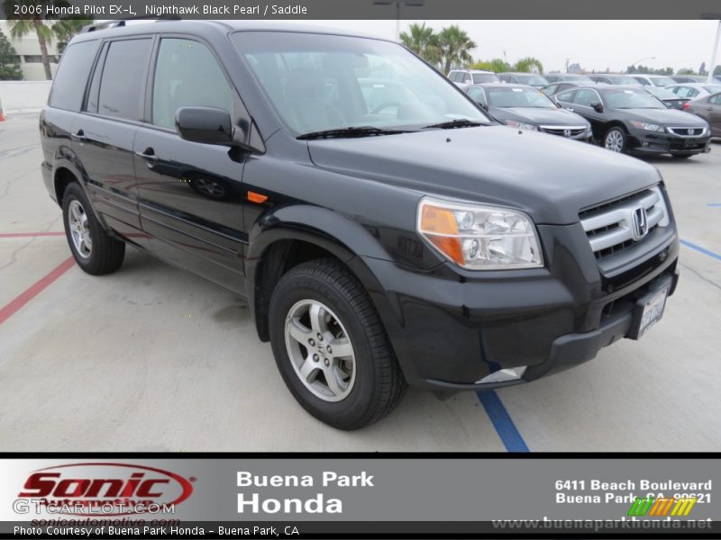 Nighthawk Black Pearl / Saddle 2006 Honda Pilot EX-L