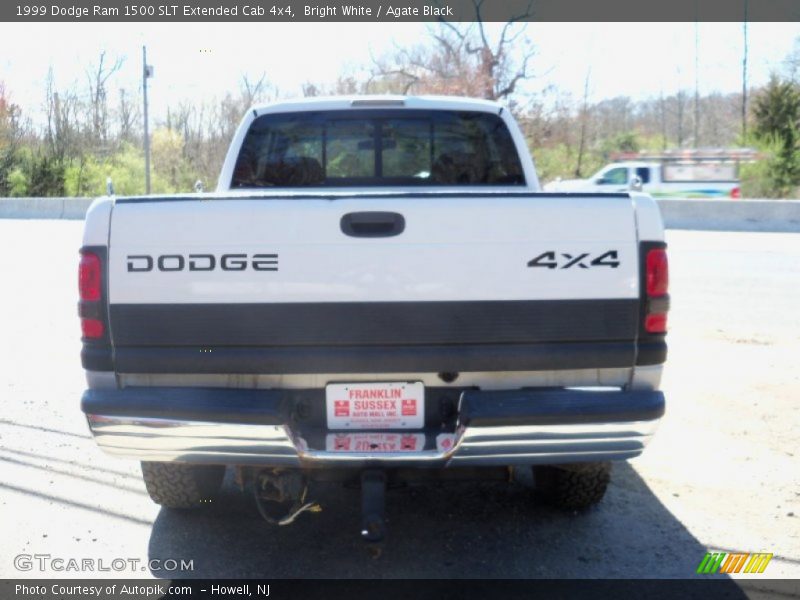 Bright White / Agate Black 1999 Dodge Ram 1500 SLT Extended Cab 4x4