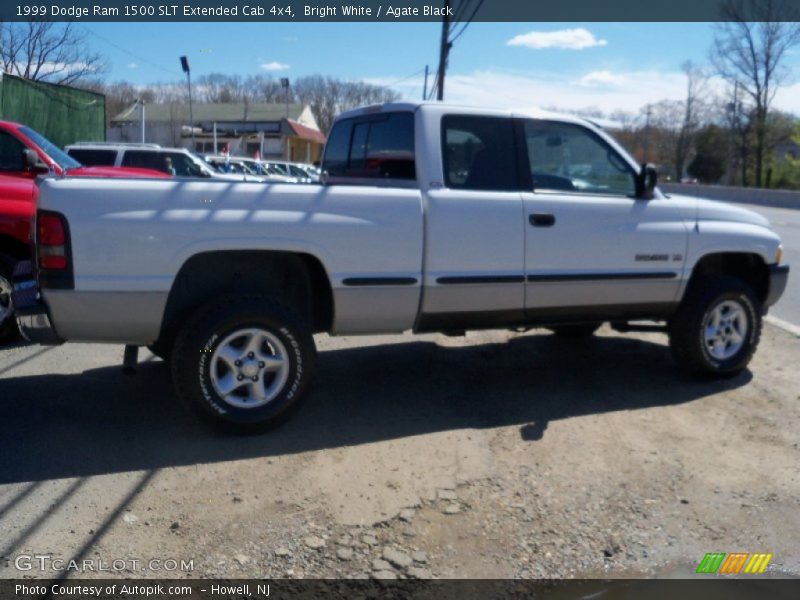 Bright White / Agate Black 1999 Dodge Ram 1500 SLT Extended Cab 4x4