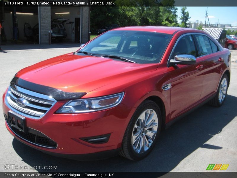 Red Candy Metallic / Charcoal Black 2010 Ford Taurus Limited