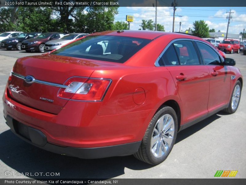 Red Candy Metallic / Charcoal Black 2010 Ford Taurus Limited