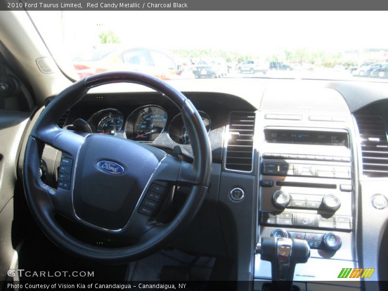 Red Candy Metallic / Charcoal Black 2010 Ford Taurus Limited