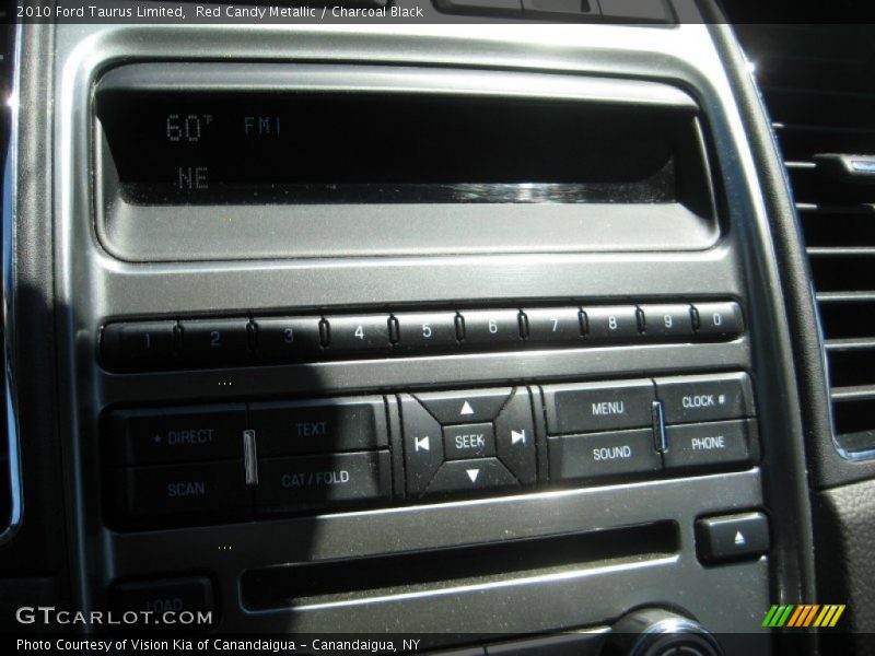 Red Candy Metallic / Charcoal Black 2010 Ford Taurus Limited