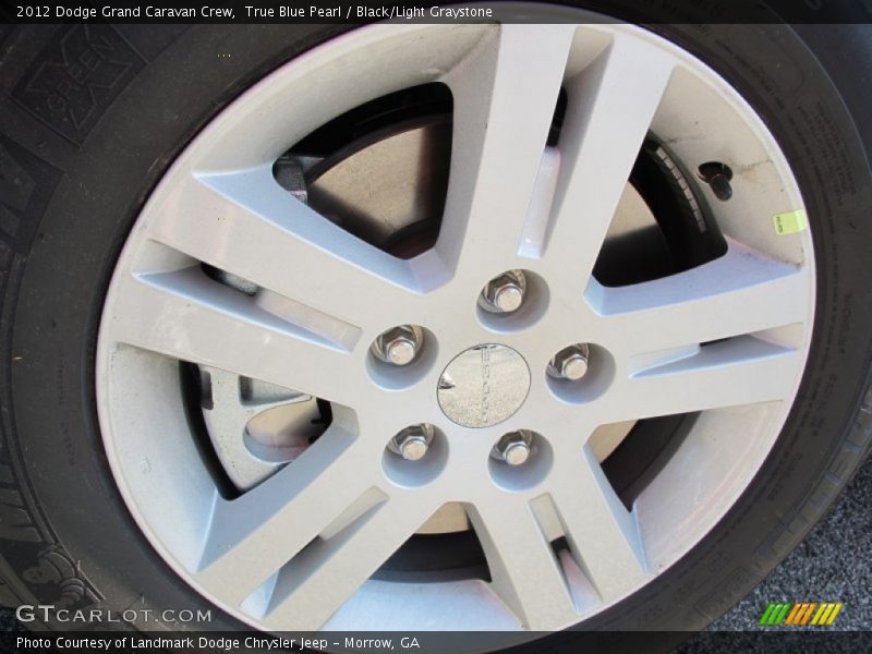 True Blue Pearl / Black/Light Graystone 2012 Dodge Grand Caravan Crew