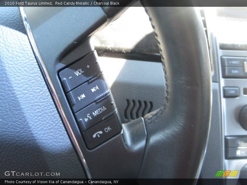 Red Candy Metallic / Charcoal Black 2010 Ford Taurus Limited