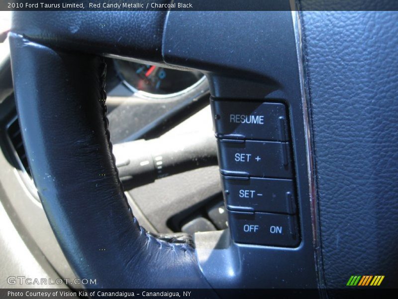 Red Candy Metallic / Charcoal Black 2010 Ford Taurus Limited