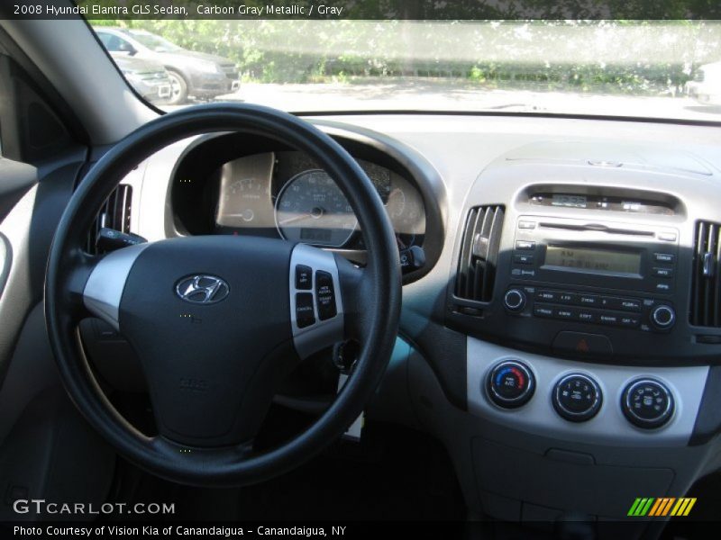 Carbon Gray Metallic / Gray 2008 Hyundai Elantra GLS Sedan