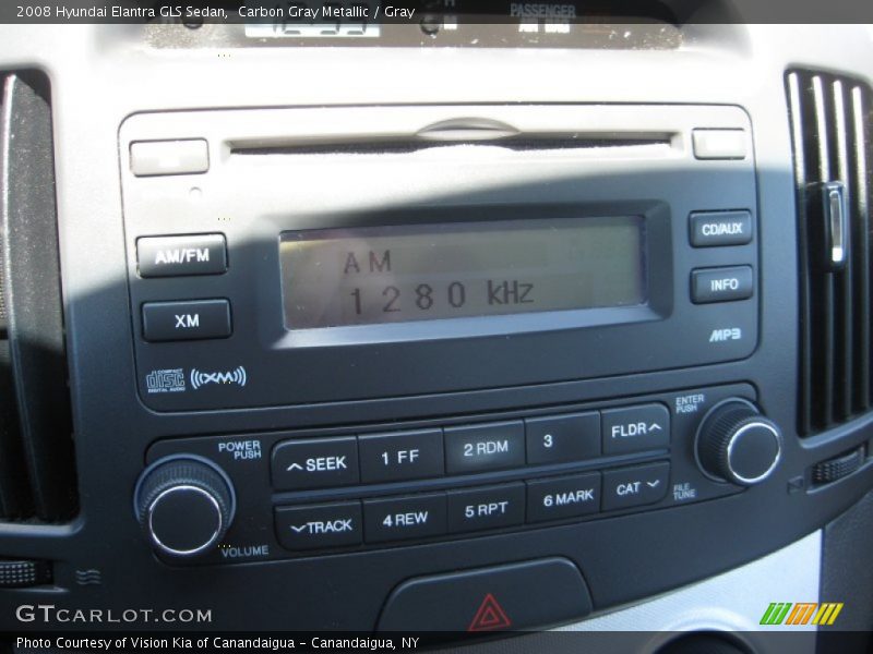 Carbon Gray Metallic / Gray 2008 Hyundai Elantra GLS Sedan
