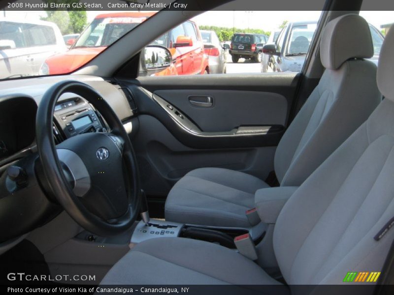Carbon Gray Metallic / Gray 2008 Hyundai Elantra GLS Sedan