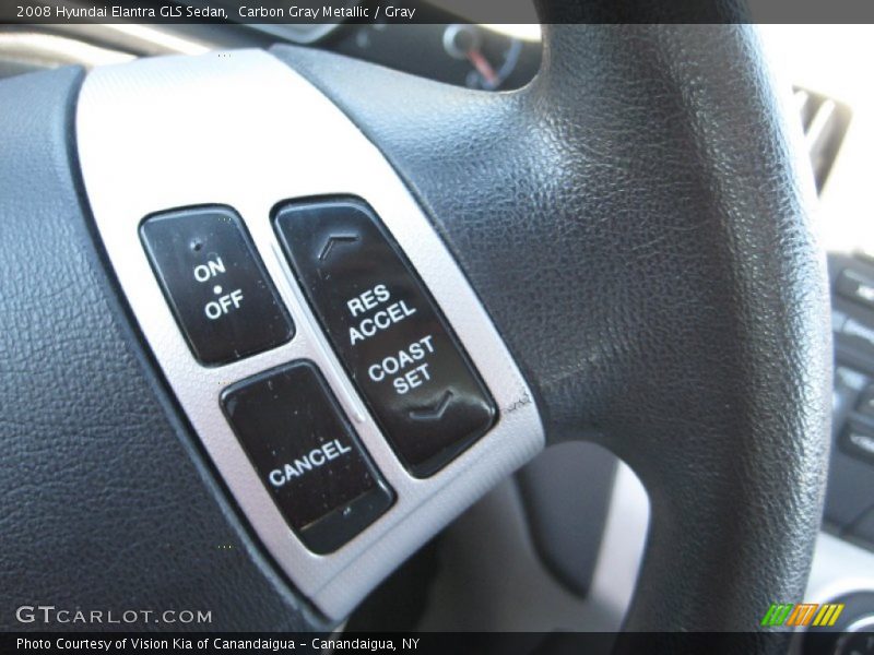 Carbon Gray Metallic / Gray 2008 Hyundai Elantra GLS Sedan