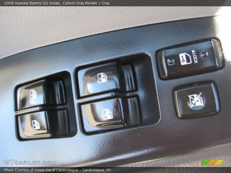 Carbon Gray Metallic / Gray 2008 Hyundai Elantra GLS Sedan