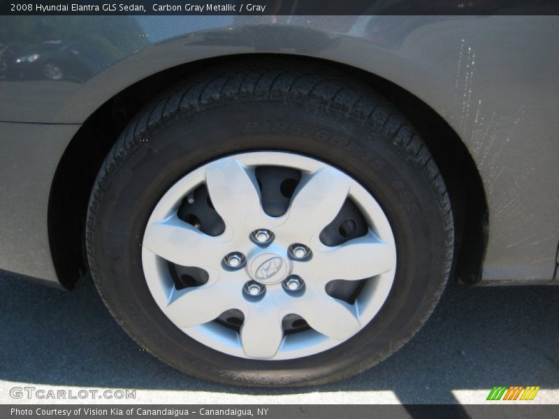Carbon Gray Metallic / Gray 2008 Hyundai Elantra GLS Sedan