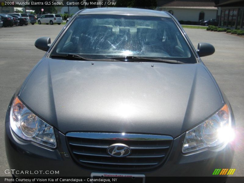 Carbon Gray Metallic / Gray 2008 Hyundai Elantra GLS Sedan