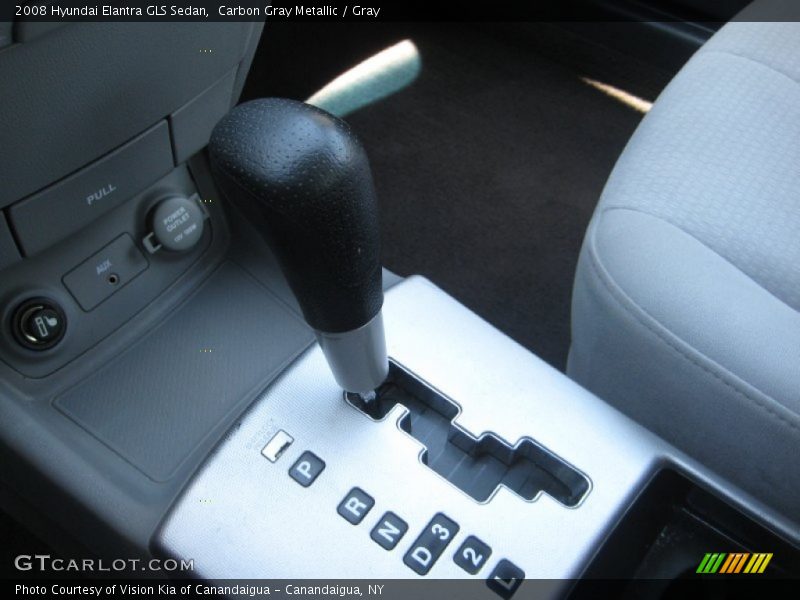 Carbon Gray Metallic / Gray 2008 Hyundai Elantra GLS Sedan