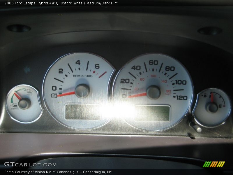 Oxford White / Medium/Dark Flint 2006 Ford Escape Hybrid 4WD