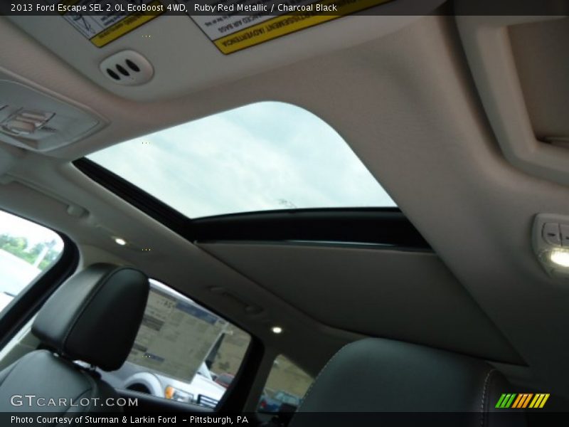 Sunroof of 2013 Escape SEL 2.0L EcoBoost 4WD