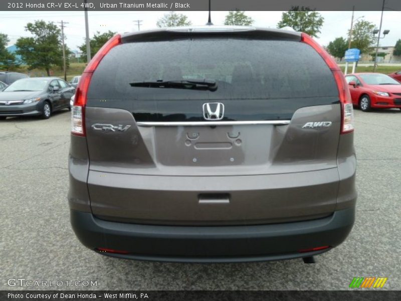 Urban Titanium Metallic / Black 2012 Honda CR-V EX-L 4WD