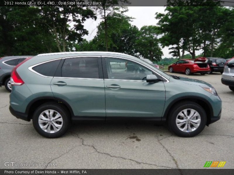 Opal Sage Metallic / Black 2012 Honda CR-V EX-L 4WD