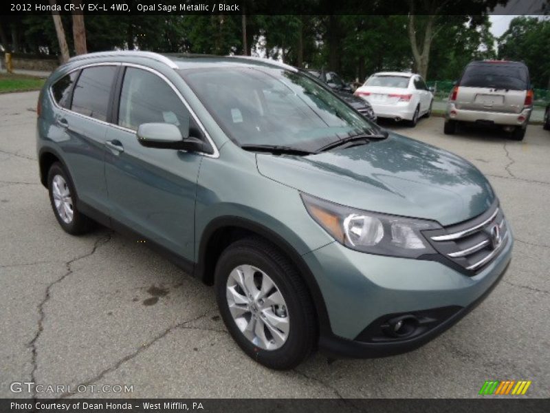 Opal Sage Metallic / Black 2012 Honda CR-V EX-L 4WD