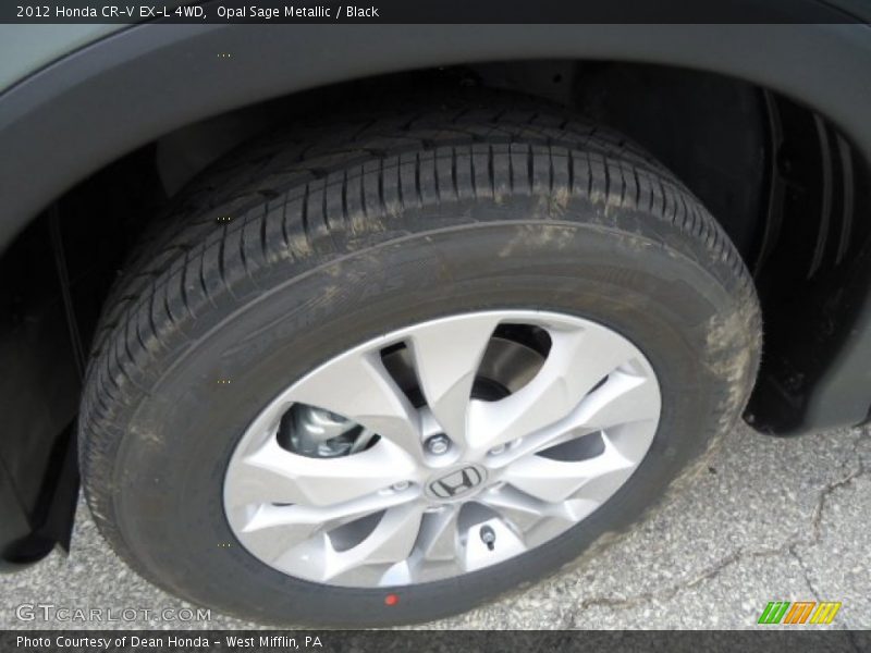 Opal Sage Metallic / Black 2012 Honda CR-V EX-L 4WD