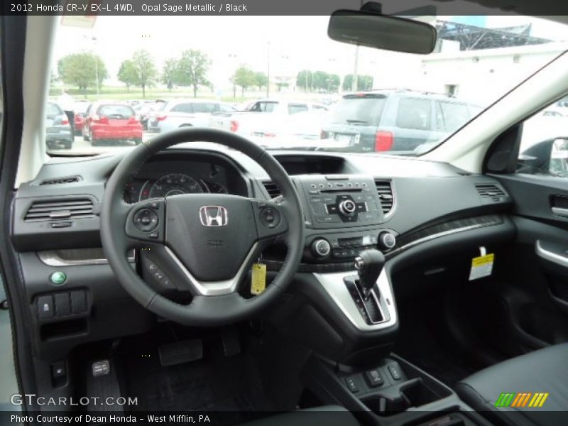 Opal Sage Metallic / Black 2012 Honda CR-V EX-L 4WD