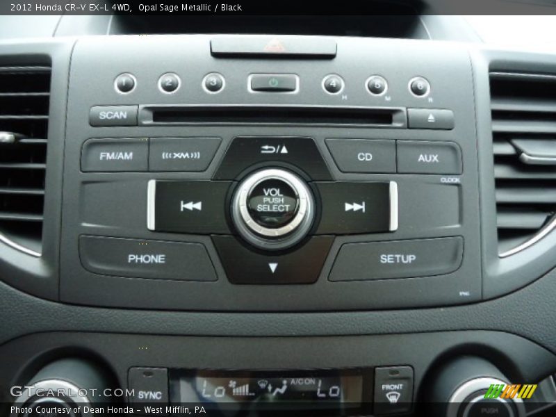 Opal Sage Metallic / Black 2012 Honda CR-V EX-L 4WD
