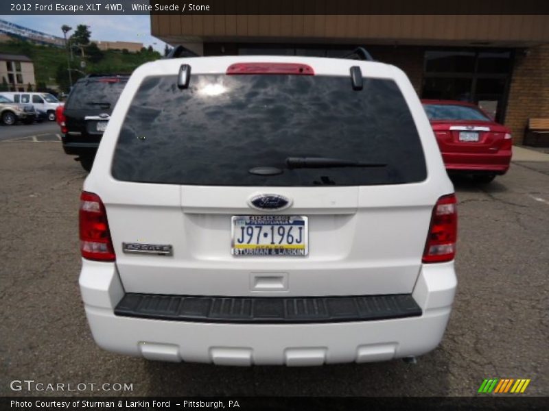 White Suede / Stone 2012 Ford Escape XLT 4WD