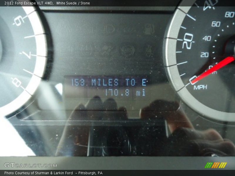 White Suede / Stone 2012 Ford Escape XLT 4WD