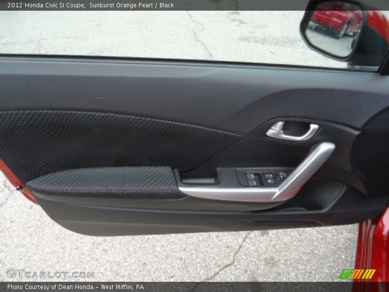 Sunburst Orange Pearl / Black 2012 Honda Civic Si Coupe
