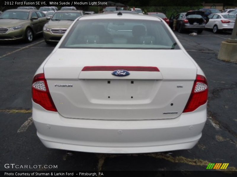 White Suede / Medium Light Stone 2012 Ford Fusion SE V6