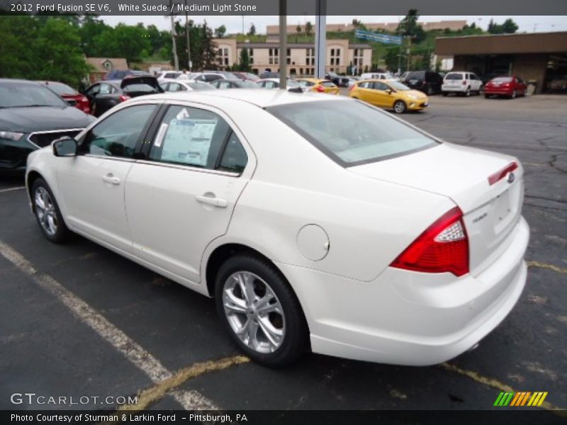 White Suede / Medium Light Stone 2012 Ford Fusion SE V6
