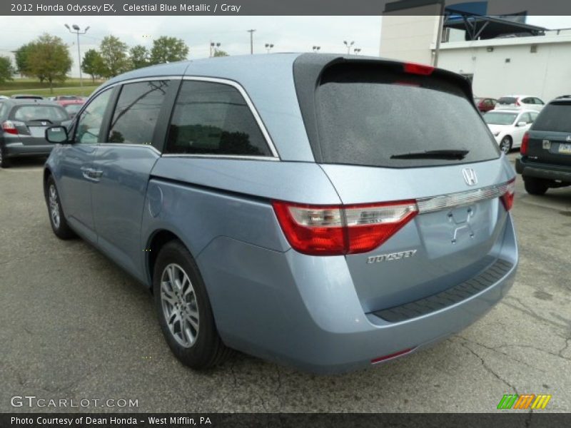 Celestial Blue Metallic / Gray 2012 Honda Odyssey EX