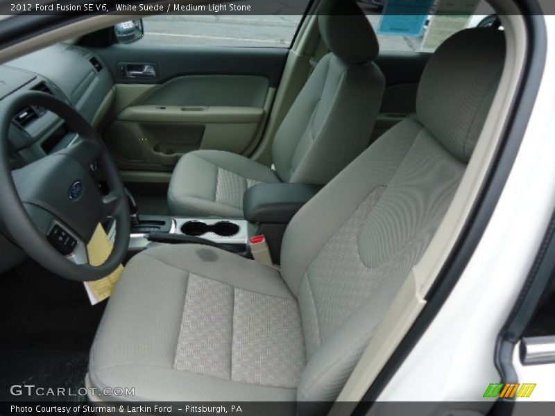 White Suede / Medium Light Stone 2012 Ford Fusion SE V6