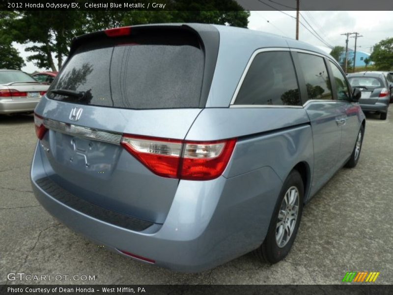 Celestial Blue Metallic / Gray 2012 Honda Odyssey EX