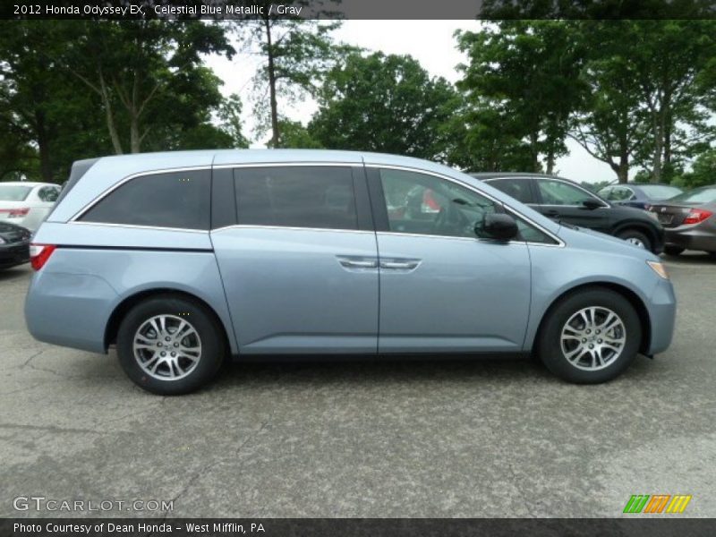 Celestial Blue Metallic / Gray 2012 Honda Odyssey EX