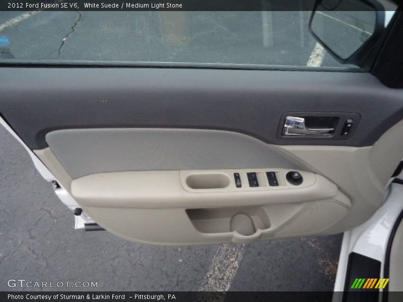 White Suede / Medium Light Stone 2012 Ford Fusion SE V6