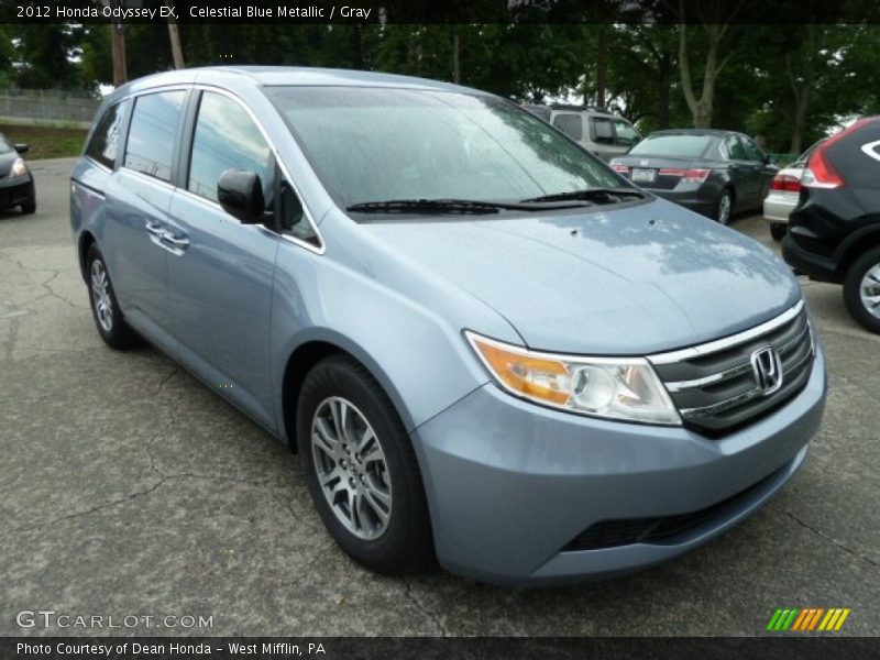 Celestial Blue Metallic / Gray 2012 Honda Odyssey EX
