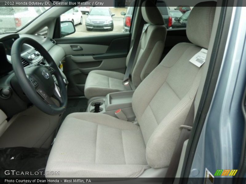 Celestial Blue Metallic / Gray 2012 Honda Odyssey EX