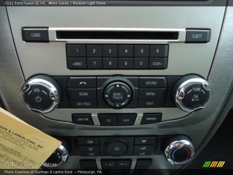 White Suede / Medium Light Stone 2012 Ford Fusion SE V6