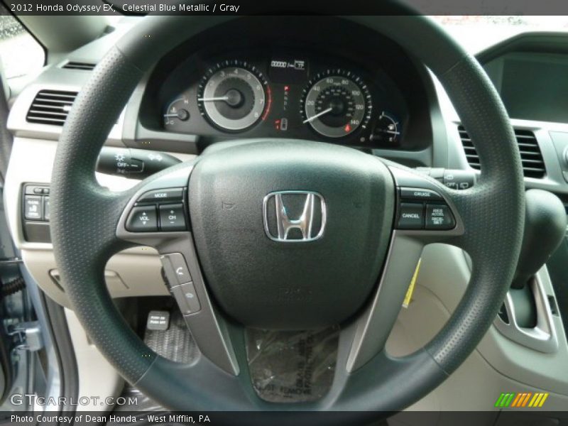 Celestial Blue Metallic / Gray 2012 Honda Odyssey EX
