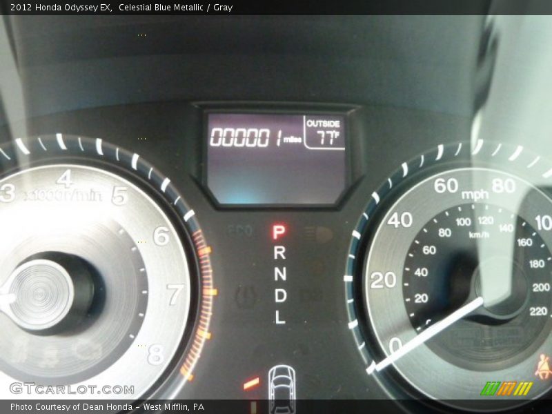 Celestial Blue Metallic / Gray 2012 Honda Odyssey EX
