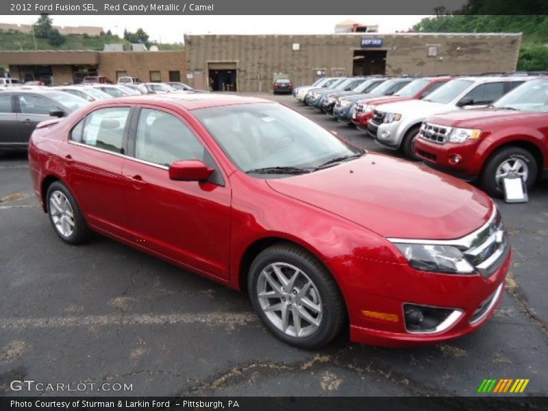 Red Candy Metallic / Camel 2012 Ford Fusion SEL