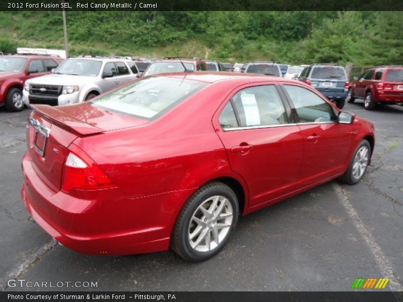 Red Candy Metallic / Camel 2012 Ford Fusion SEL