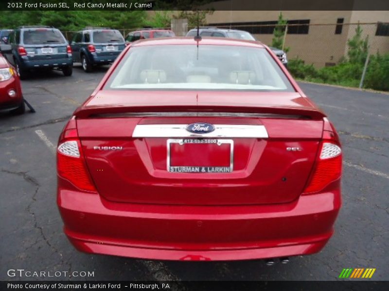 Red Candy Metallic / Camel 2012 Ford Fusion SEL