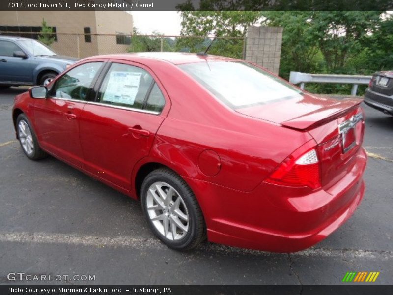 Red Candy Metallic / Camel 2012 Ford Fusion SEL