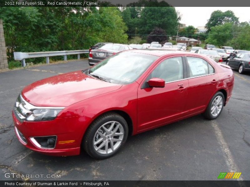 Red Candy Metallic / Camel 2012 Ford Fusion SEL