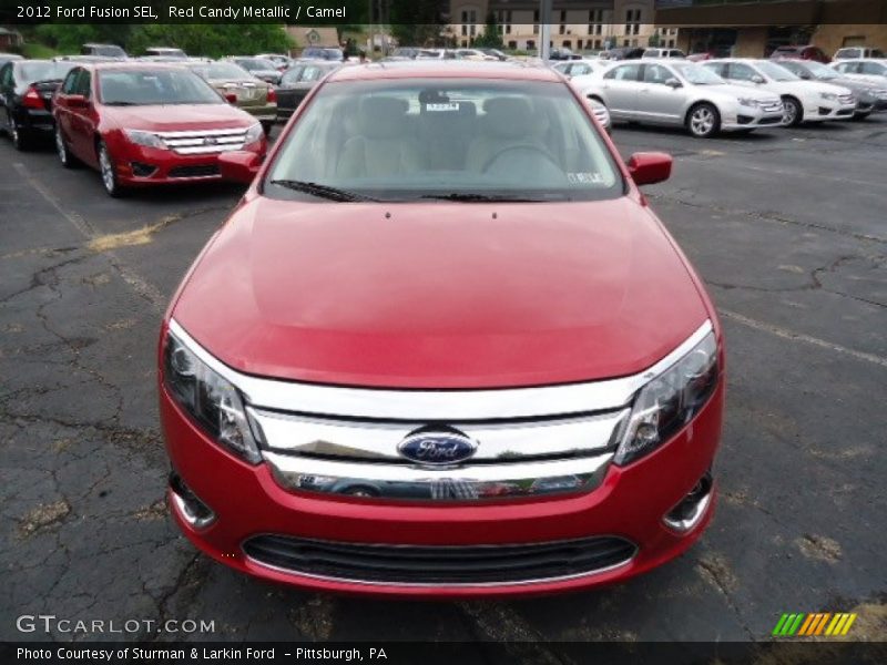 Red Candy Metallic / Camel 2012 Ford Fusion SEL