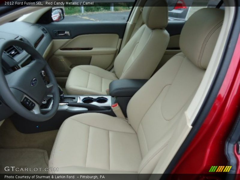 Red Candy Metallic / Camel 2012 Ford Fusion SEL
